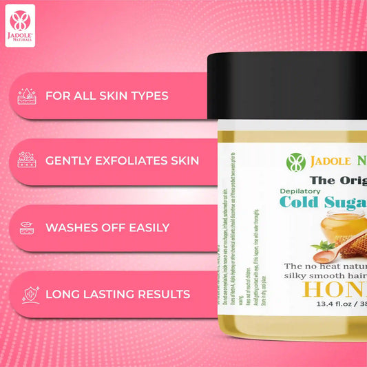 إزالة الشعر بالشمع البارد والسكر والعسل 250 جرام