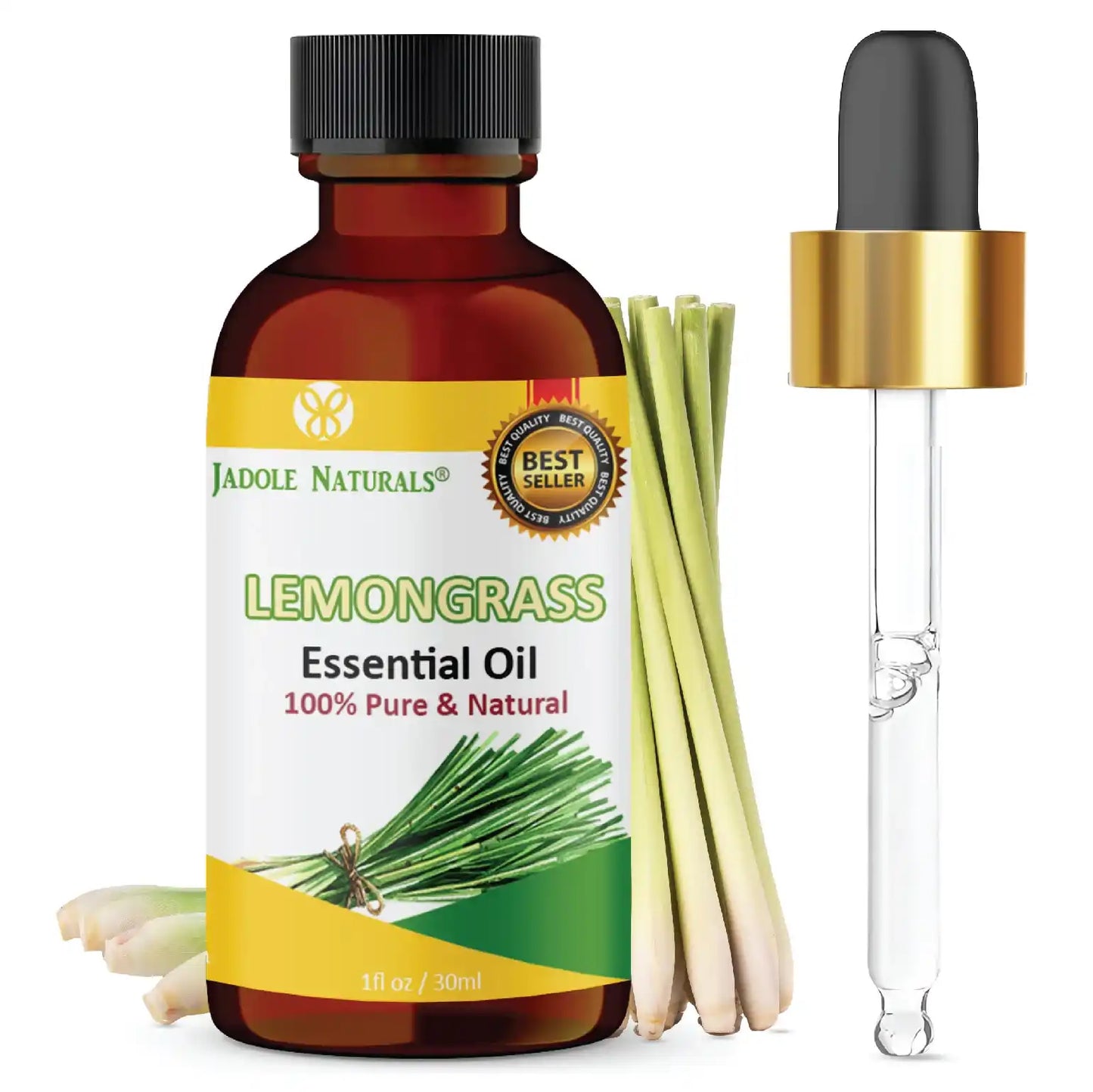 Jadole Naturals Organic Lemongrass Essential Oil 30ml