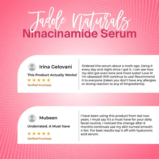Jadole Naturals Advanced Niacinamide Serum 10% with Zinc 1% - 30ml