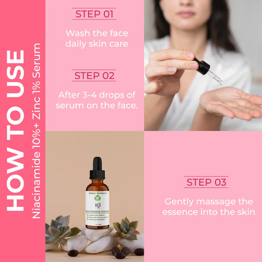 Jadole Naturals Advanced Niacinamide Serum 10% with Zinc 1% - 30ml
