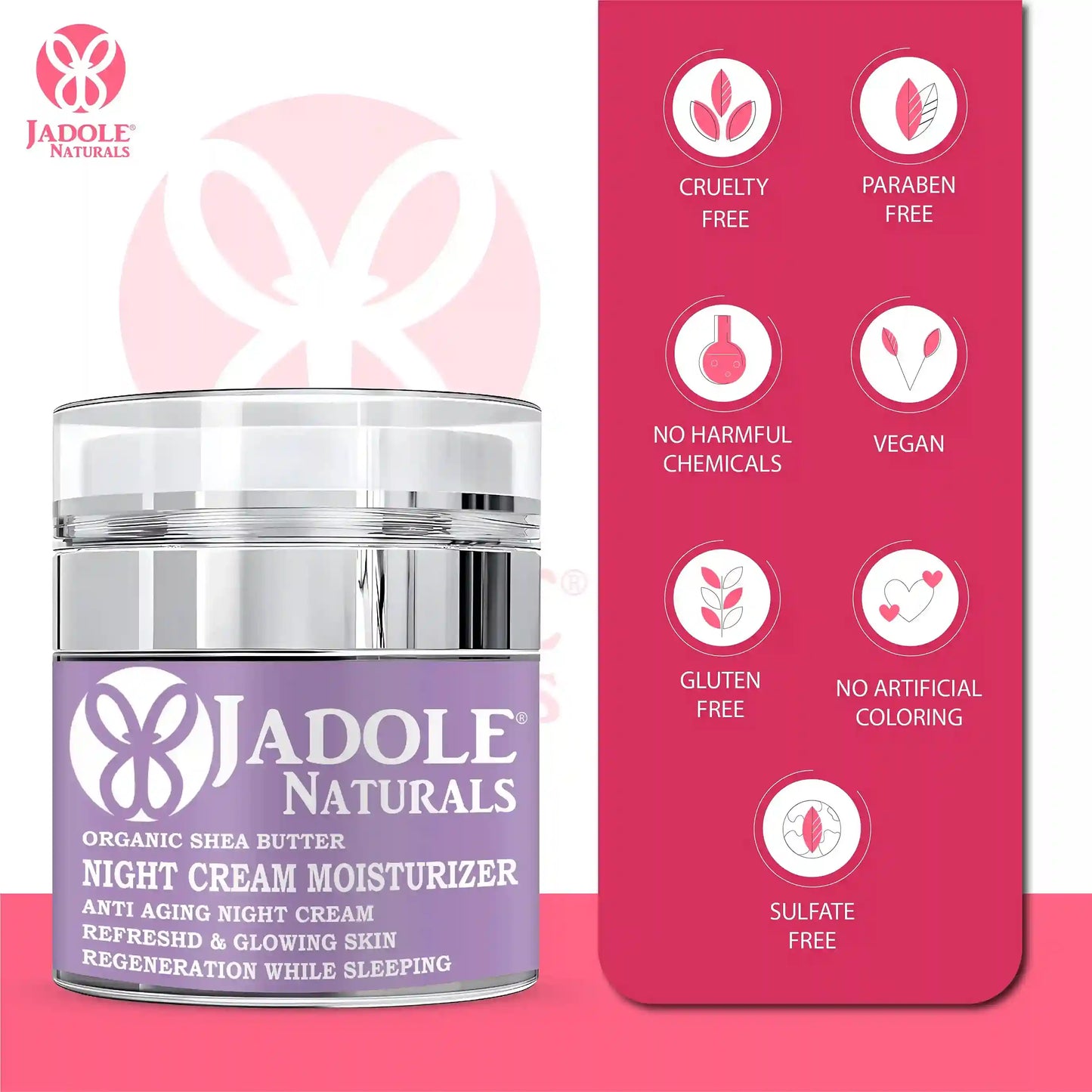Jadole Naturals Night Cream With Organic Shea Butter 50ml