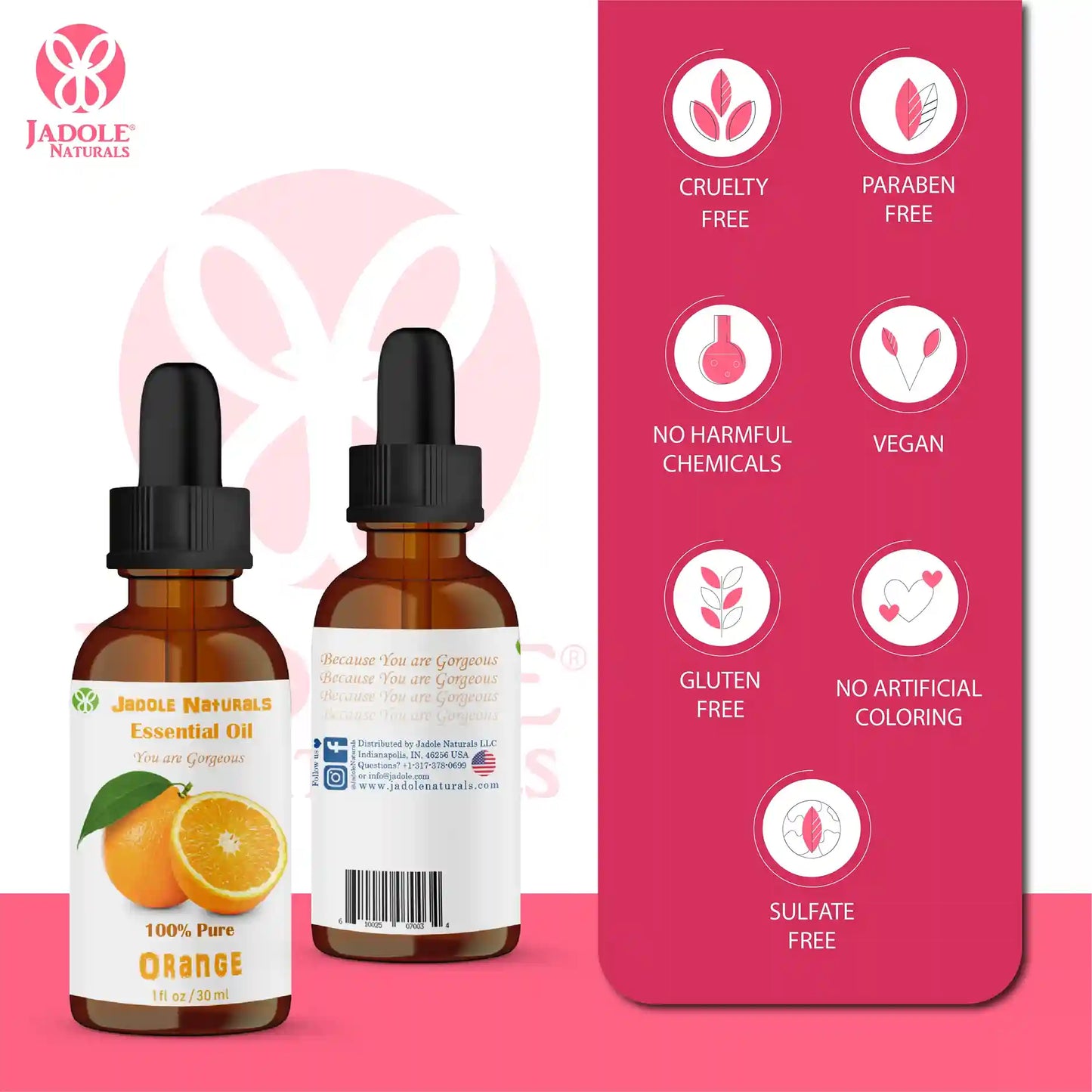 Jadole Naturals Orange Essential Oil 30ml by Jadole Naturals