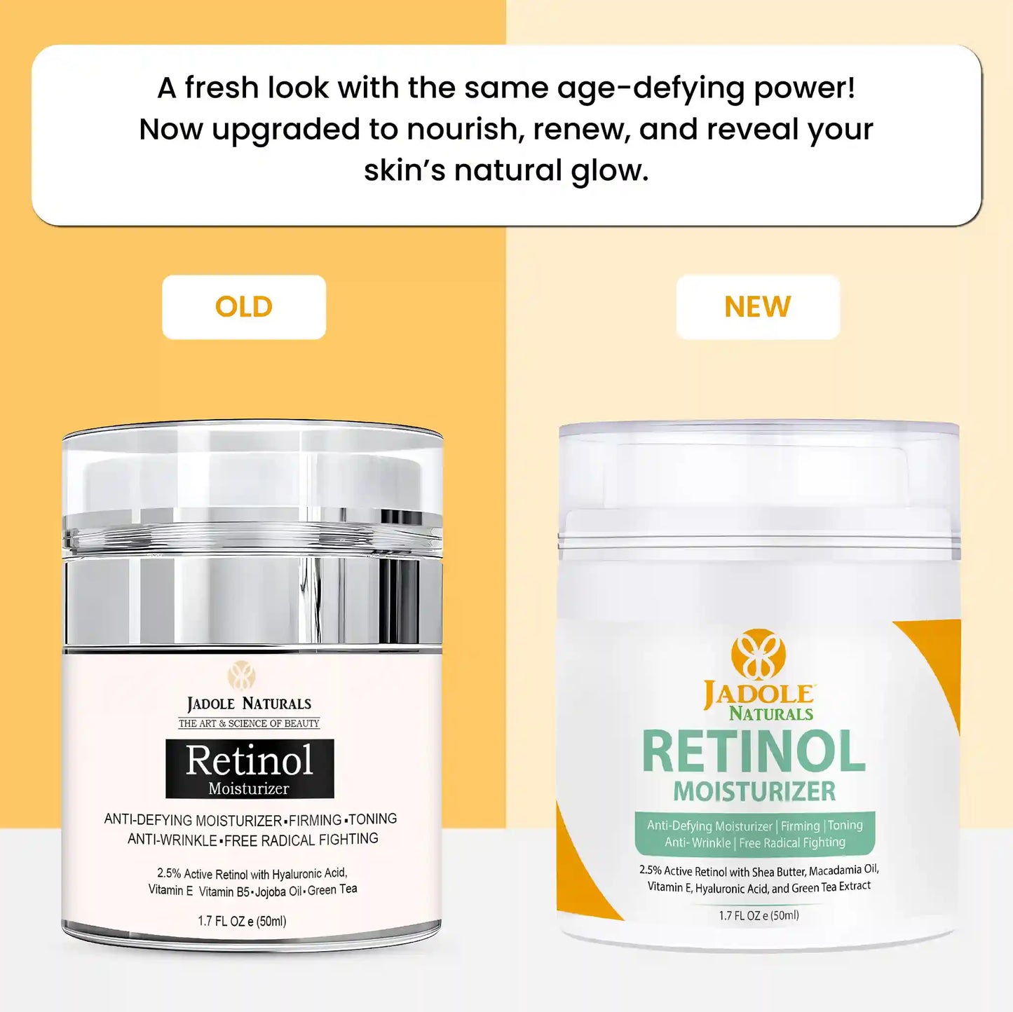 Jadole Naturals Retinol Moisturizer Cream For Face & Eye 50ml