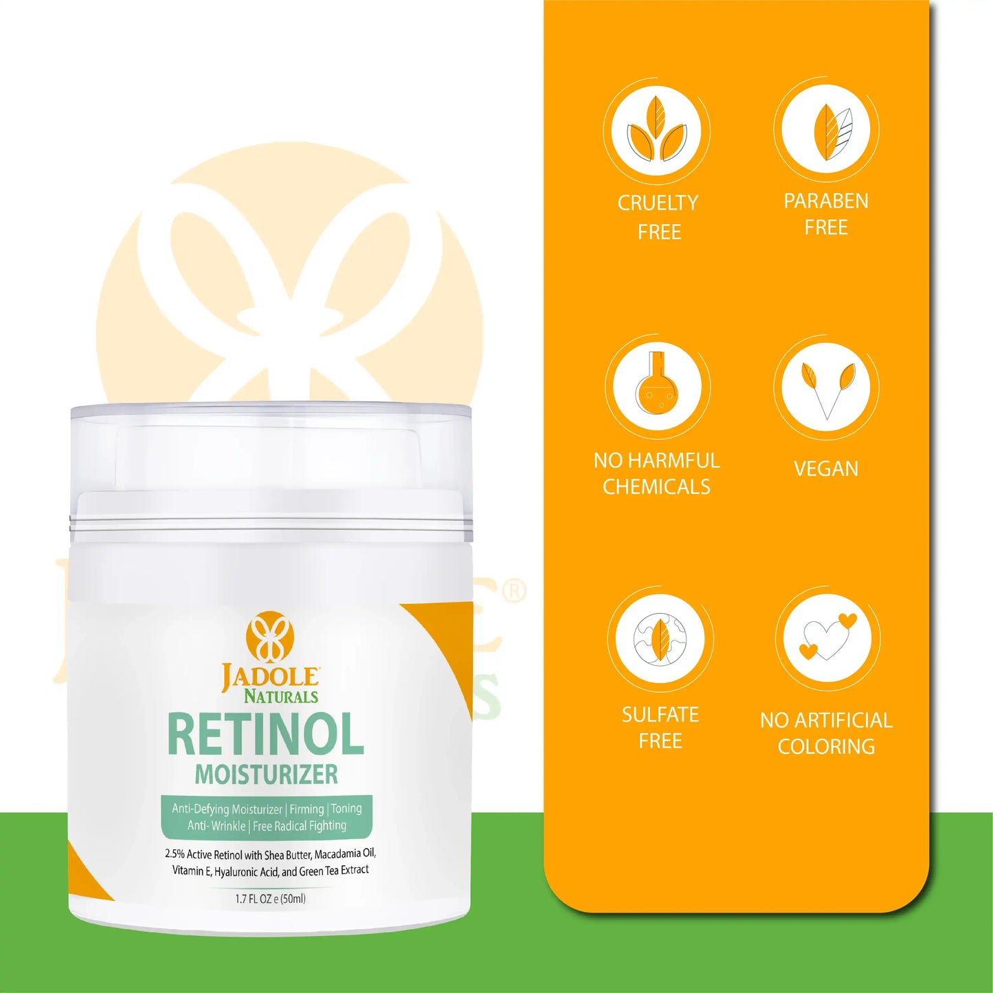 Jadole Naturals Retinol Moisturizer Cream For Face & Eye 50ml