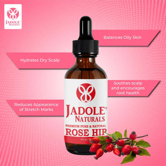 Jadole Naturals Rose Hip Seed Oil 100% Pure & Natural 30ml