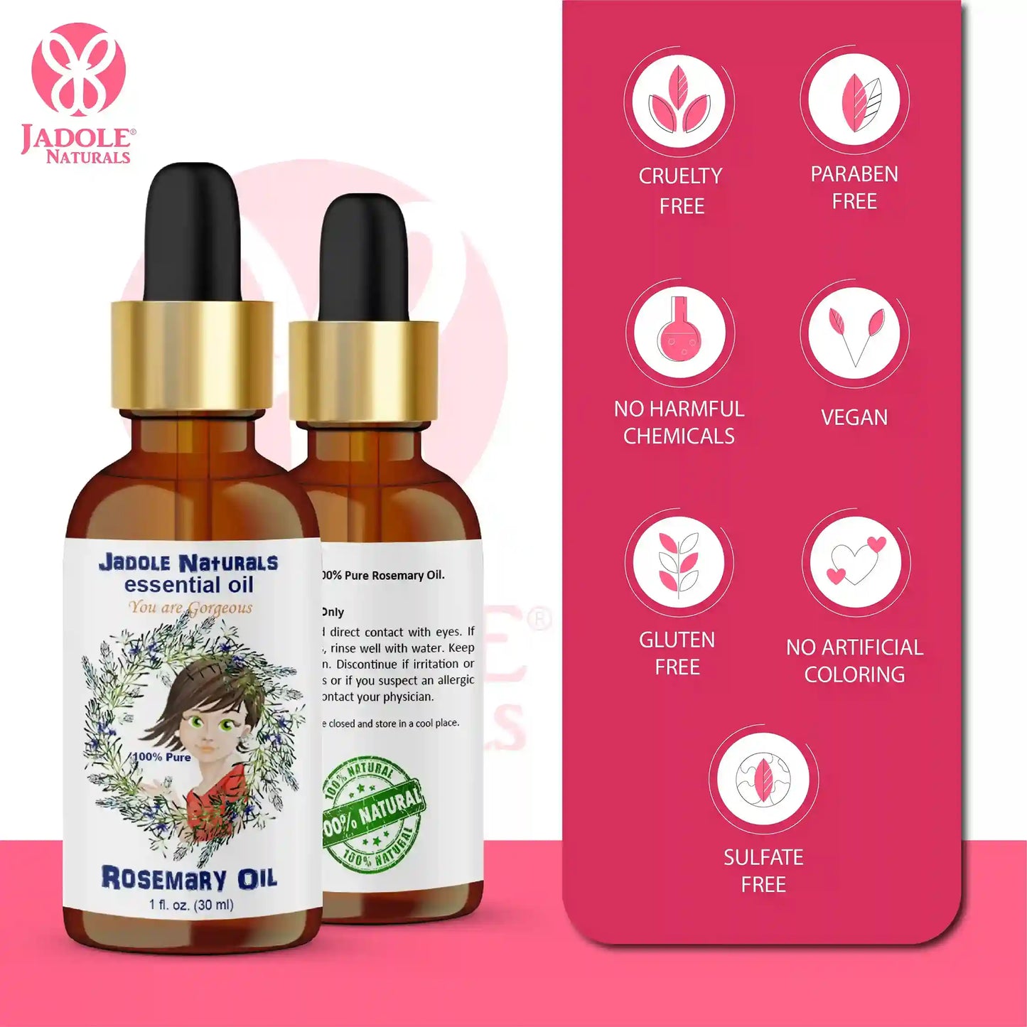 Jadole Naturals Rosemary Essential Oils 30ml