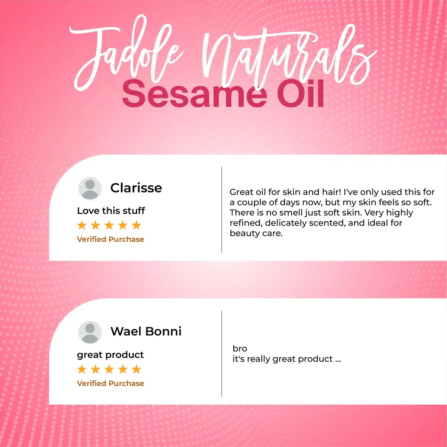 Sesame Oil 60ml For Face, Body and Hair