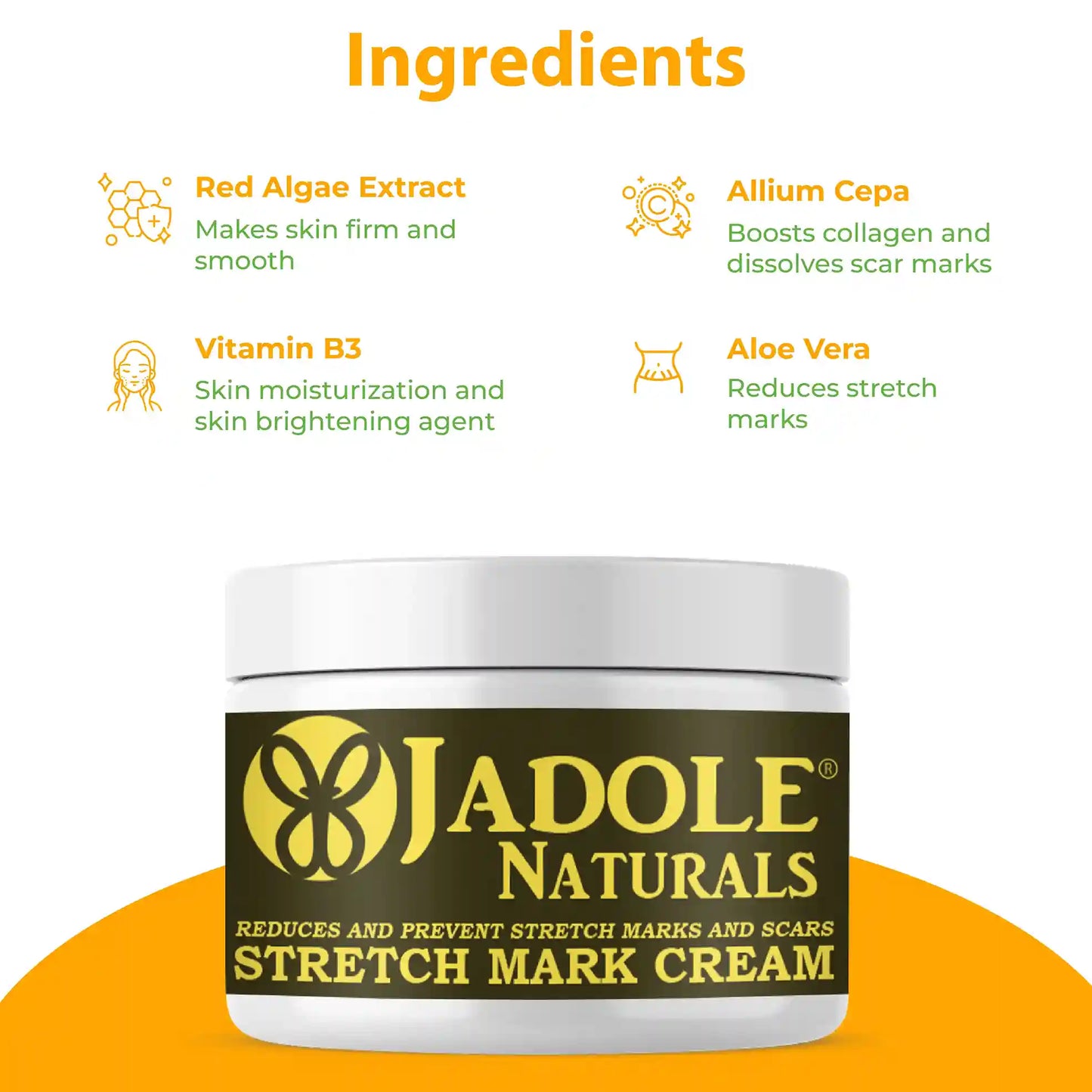 Jadole Naturals Stretch Mark Cream 120g