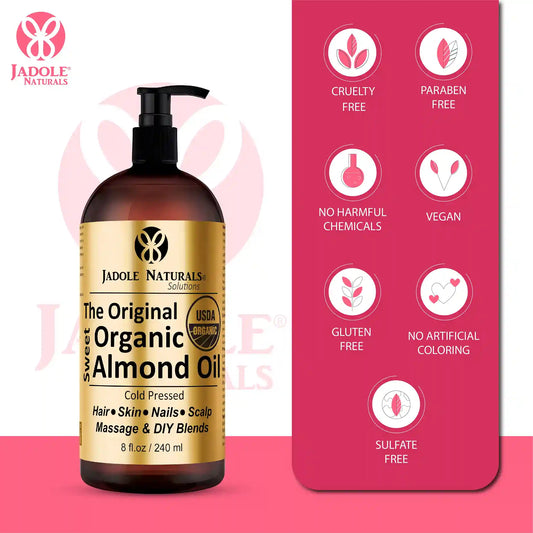 Jadole Naturals the Orginal Organic Sweet Almond Oil 240ml