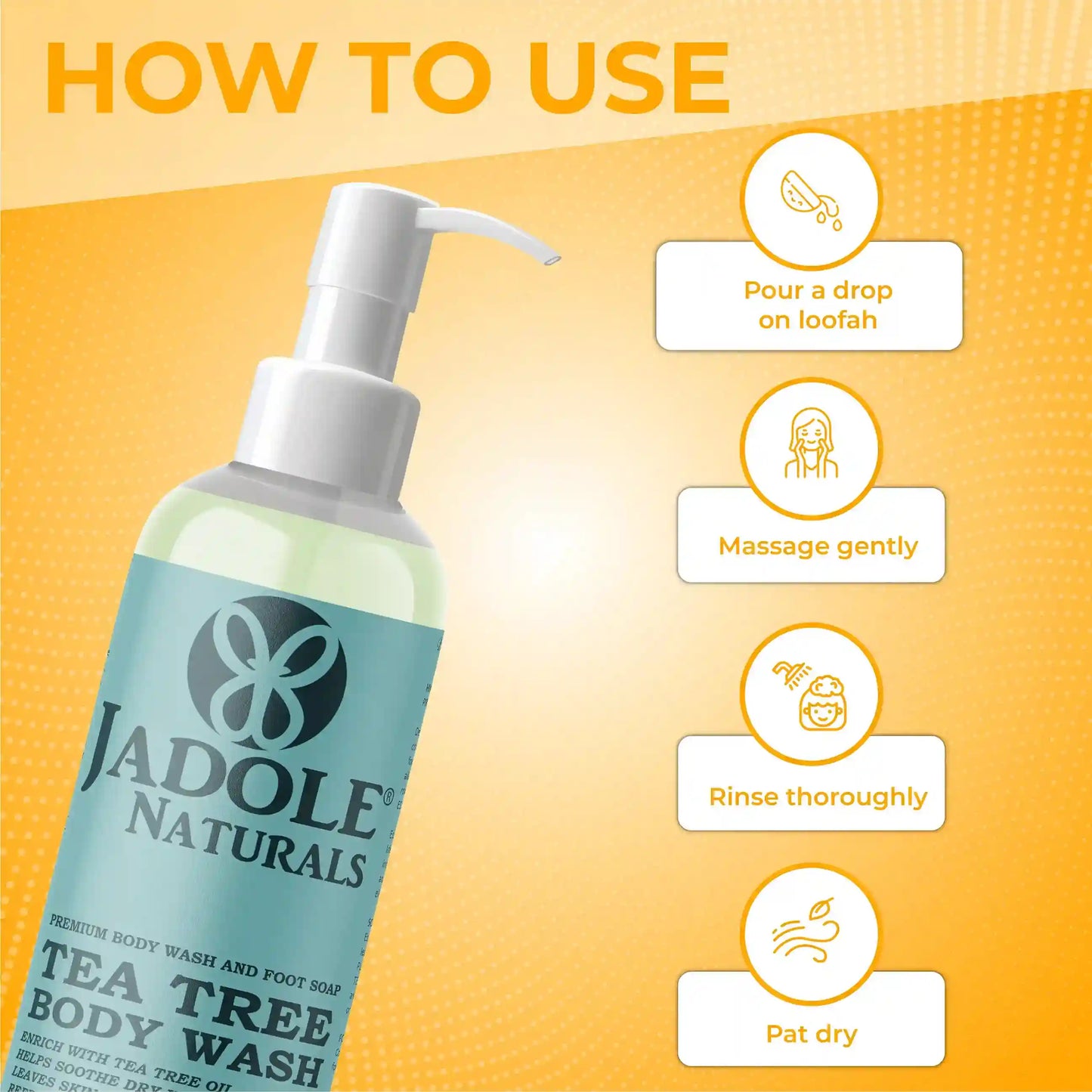 Jadole Naturals Tea Tree Body Wash  280ml
