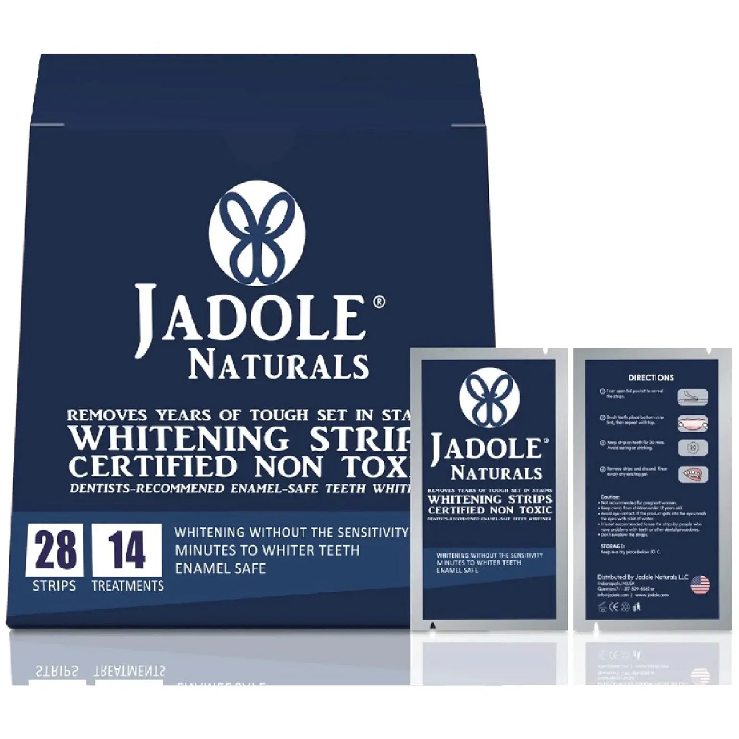 Jadole Naturals Teeth Whitening Strips Pack of 28