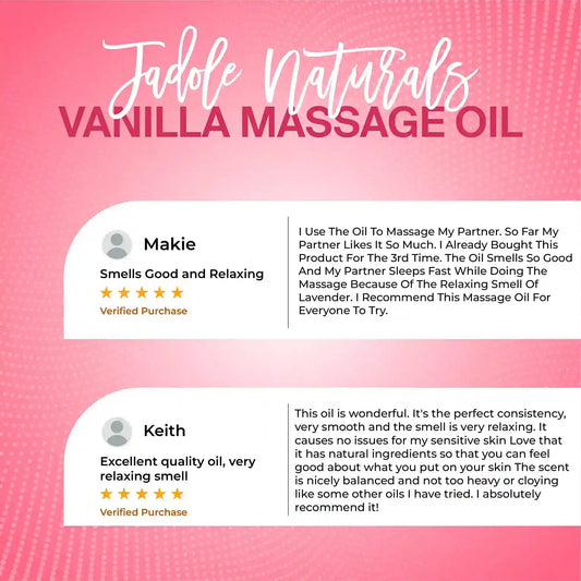 Jadole Naturals Vanilla Massage Oil 240ml For Body Massage