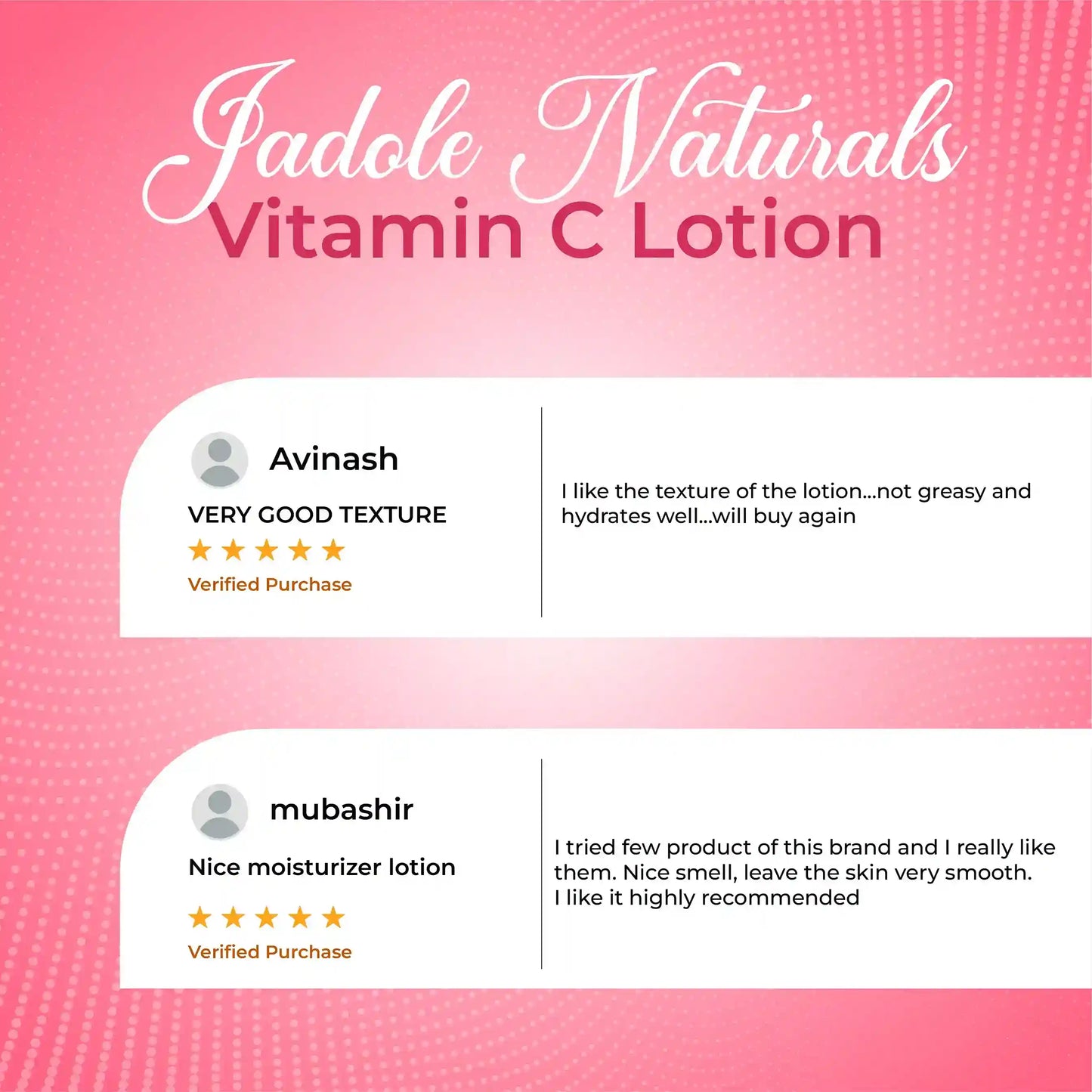 Jadole Naturals Vitamin C Lotion Moisturizer Cream  237ml