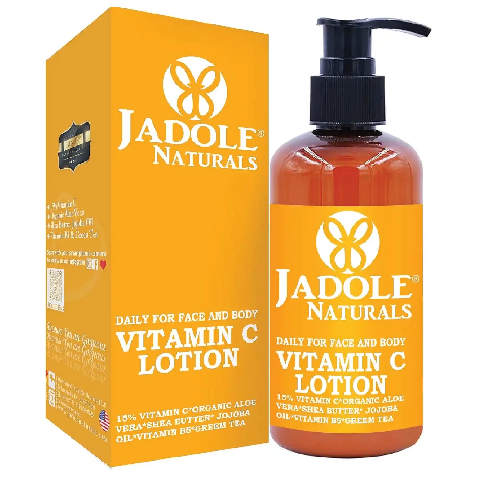 Jadole Naturals Vitamin C Lotion Moisturizer Cream  237ml