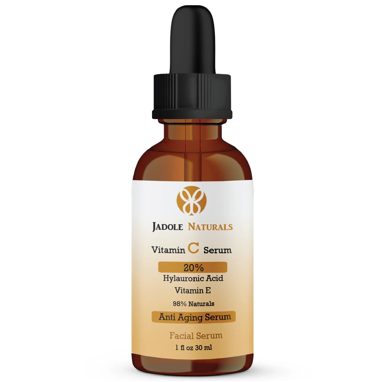 Jadole Naturals Vitamin C Serum with 20% Hyaluronic Acid & Vitamin E 30ml