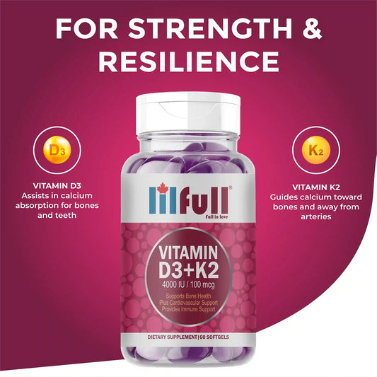 Lilfull Vitamin D3 + K2 4000 IU – 60 Softgels
