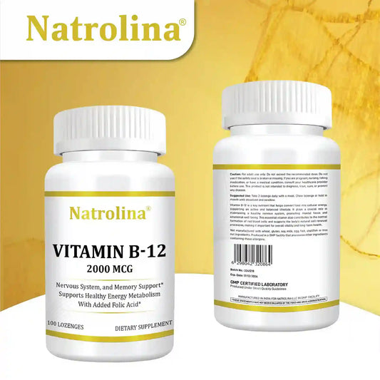 Natrolina Vitamin B12 2000mcg - 100 Lozenges
