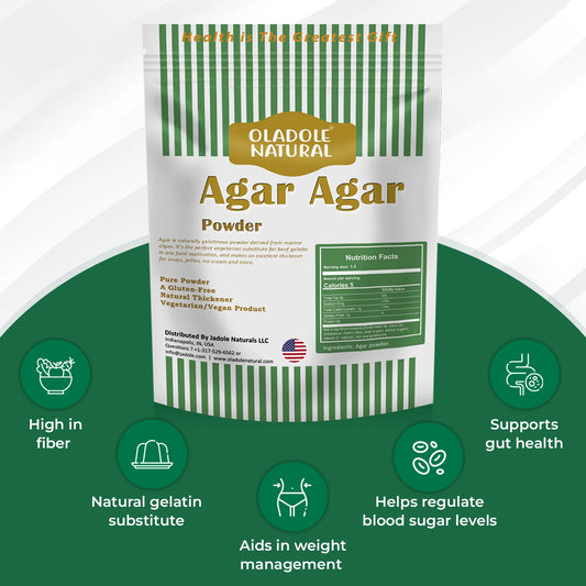 Oladole Natural Agar Agar Powder Benefits