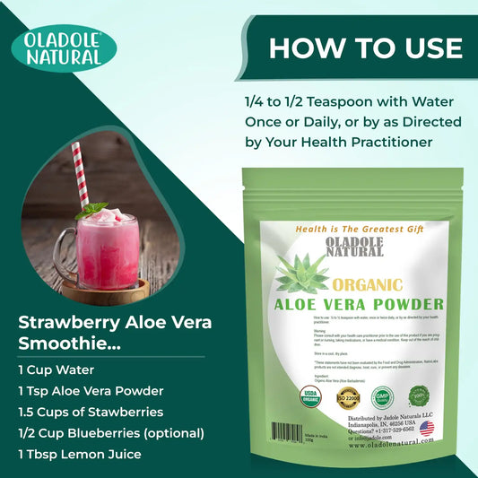 Oladole Natural Natural Aloe Vera Leaf Powder