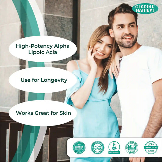 Oladole Natural Alpha Lipoic acid 600mg 120 capsules