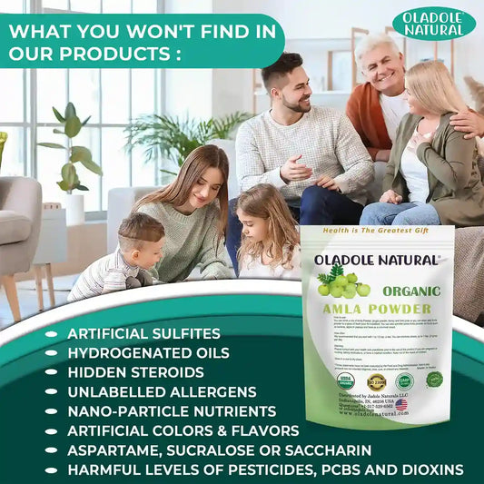 Oladole Natural Organic Amla Powder 100g