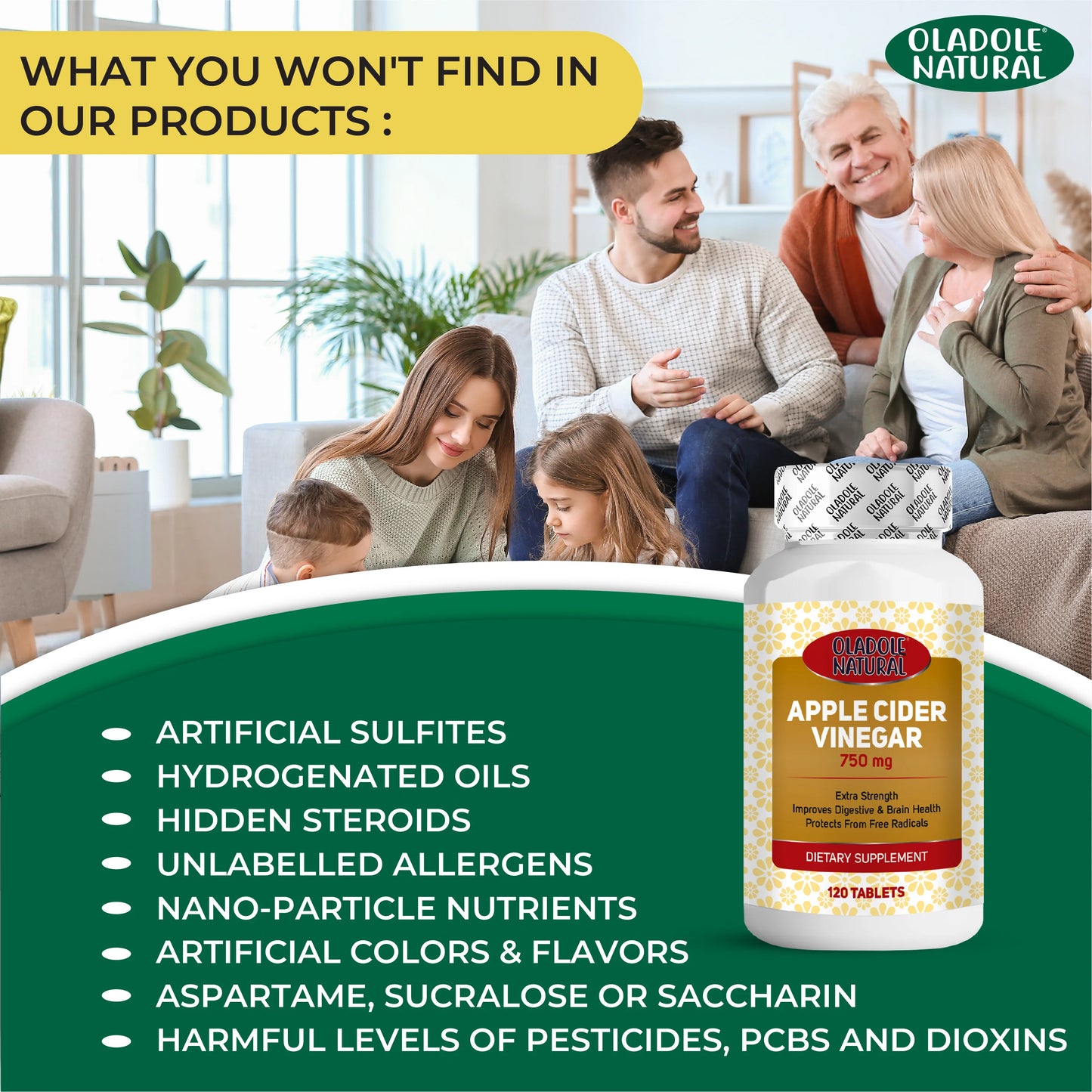 Oladole Natural Apple Cider Vinegar Our Product Features