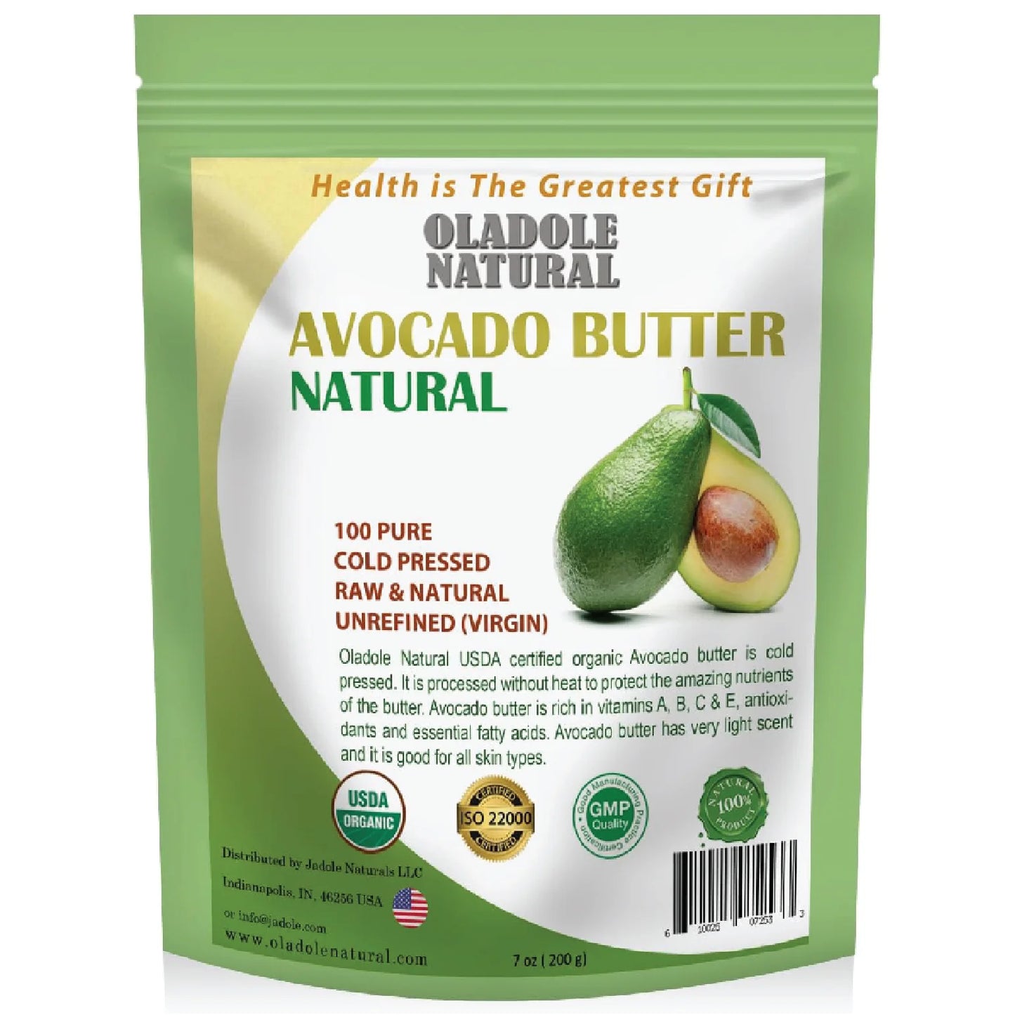 Oladole Natural Organic Avocado Butter 200g