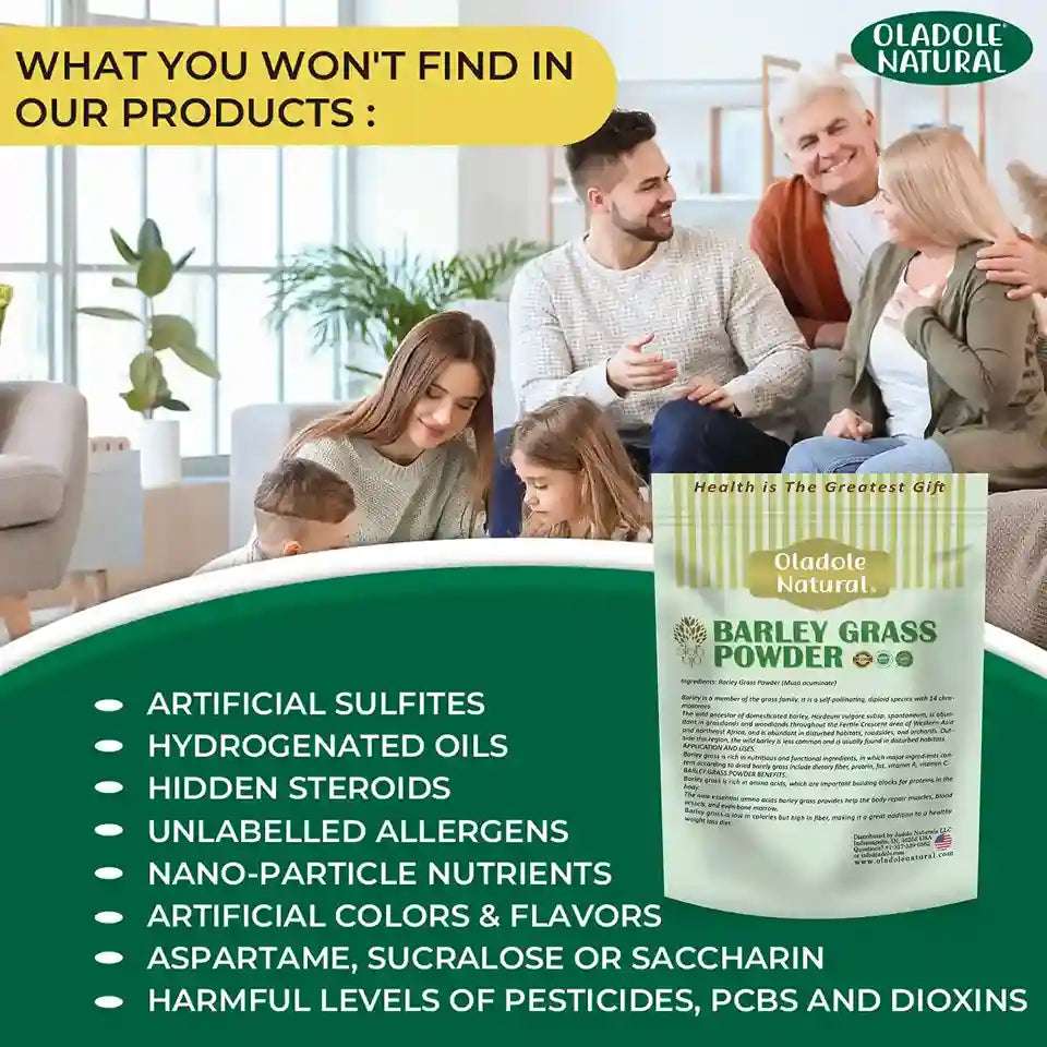 Oladole Natural Organic Barley Grass Powder 100g