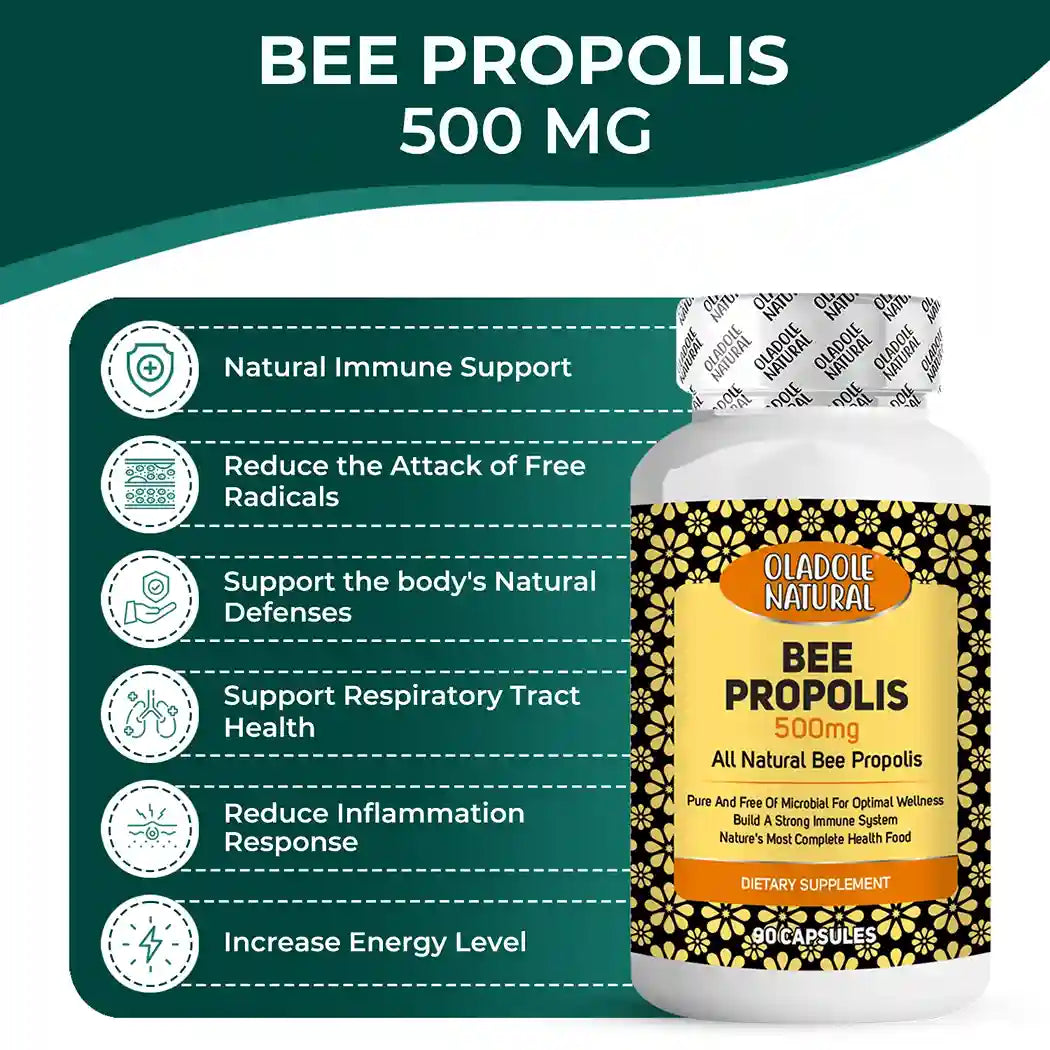 Oladole Natural Bee Propolis  500mg 90 Capsule