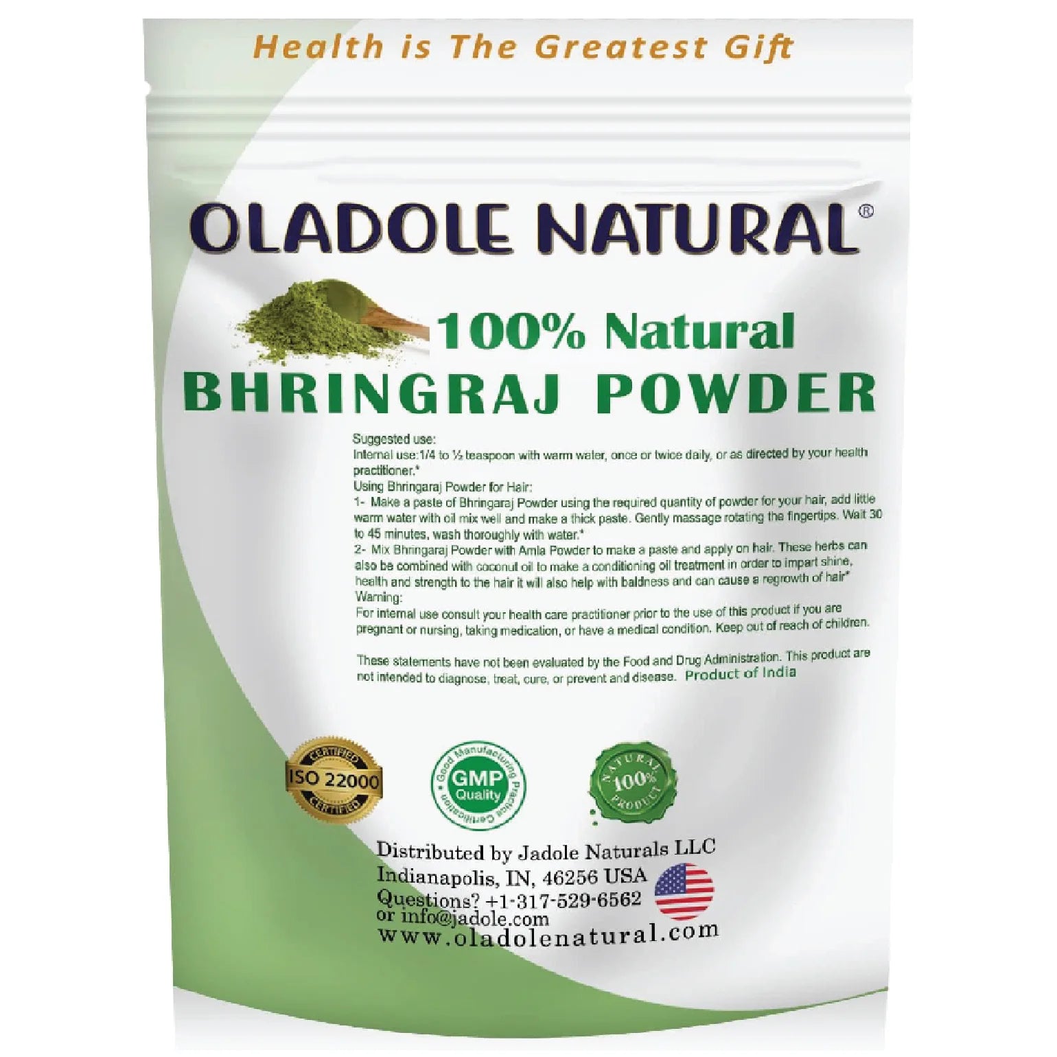 Oladole Natural Bhringraj Powder- 100g