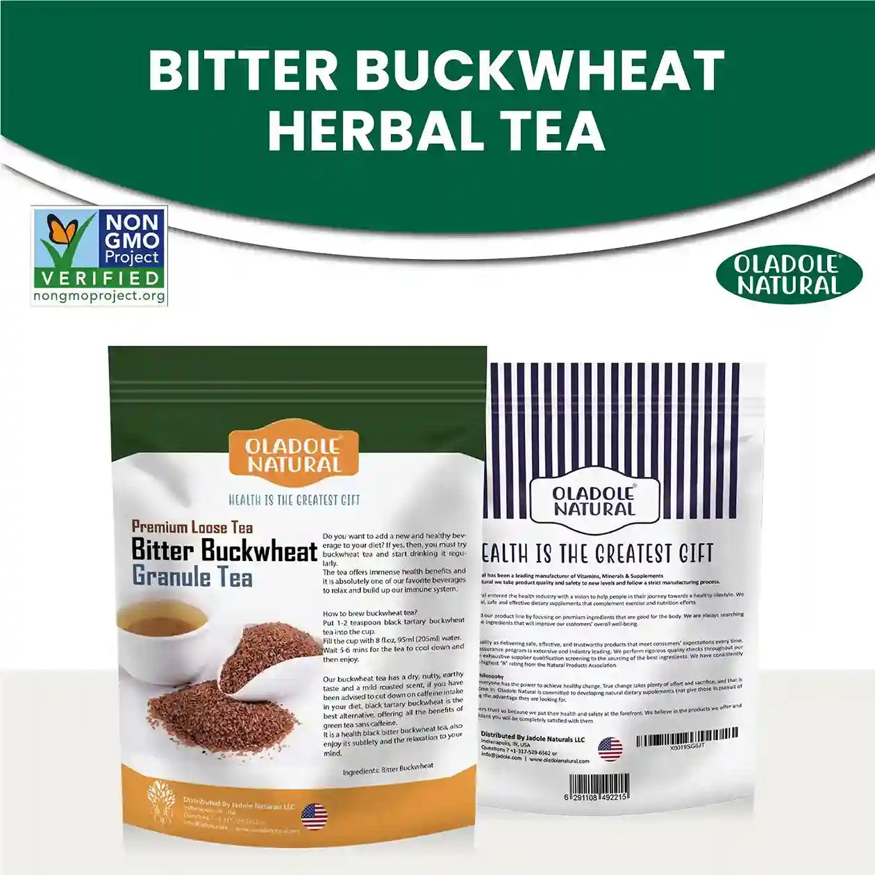 Oladole Natural Black Tartary Buckwheat Granule Tea200g