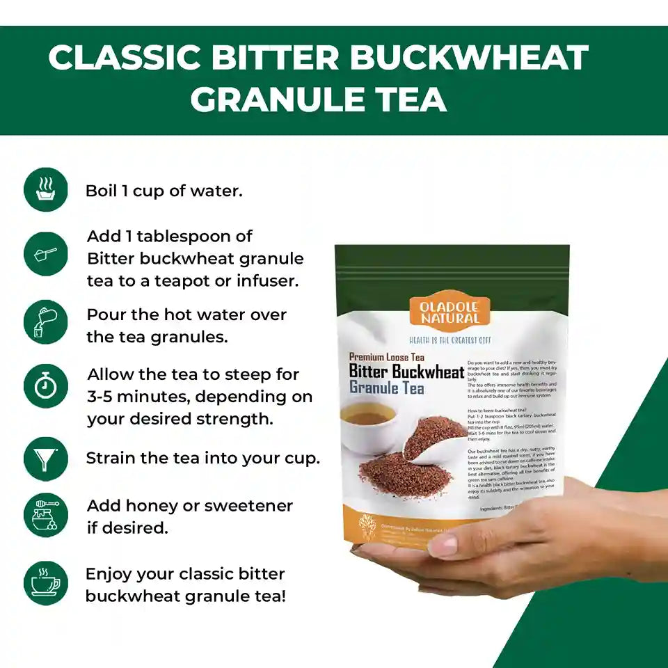 Oladole Natural Black Tartary Buckwheat Granule Tea200g