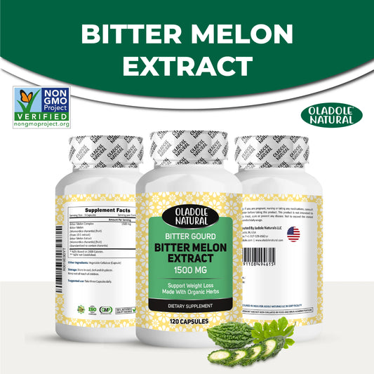 Oladole Natural Bitter Melon Extract Front And Back