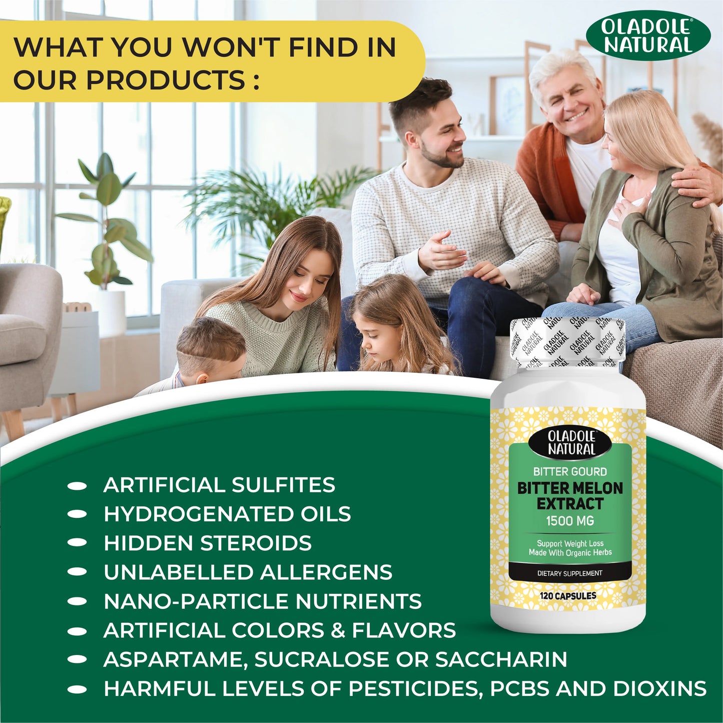 Oladole Natural Bitter Melon Extract Our Product Features
