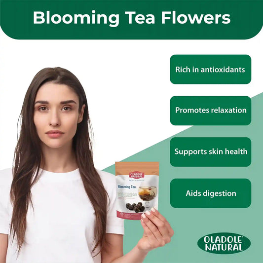 Oladole Natural Blooming Tea Flowers 8 Pieces