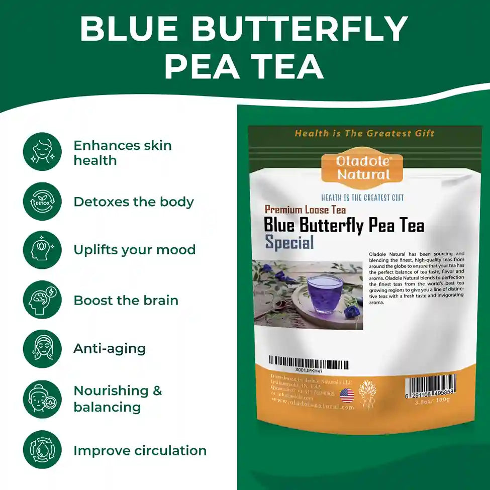 Oladole Natural Blue Butterfly Pea Tea 100g