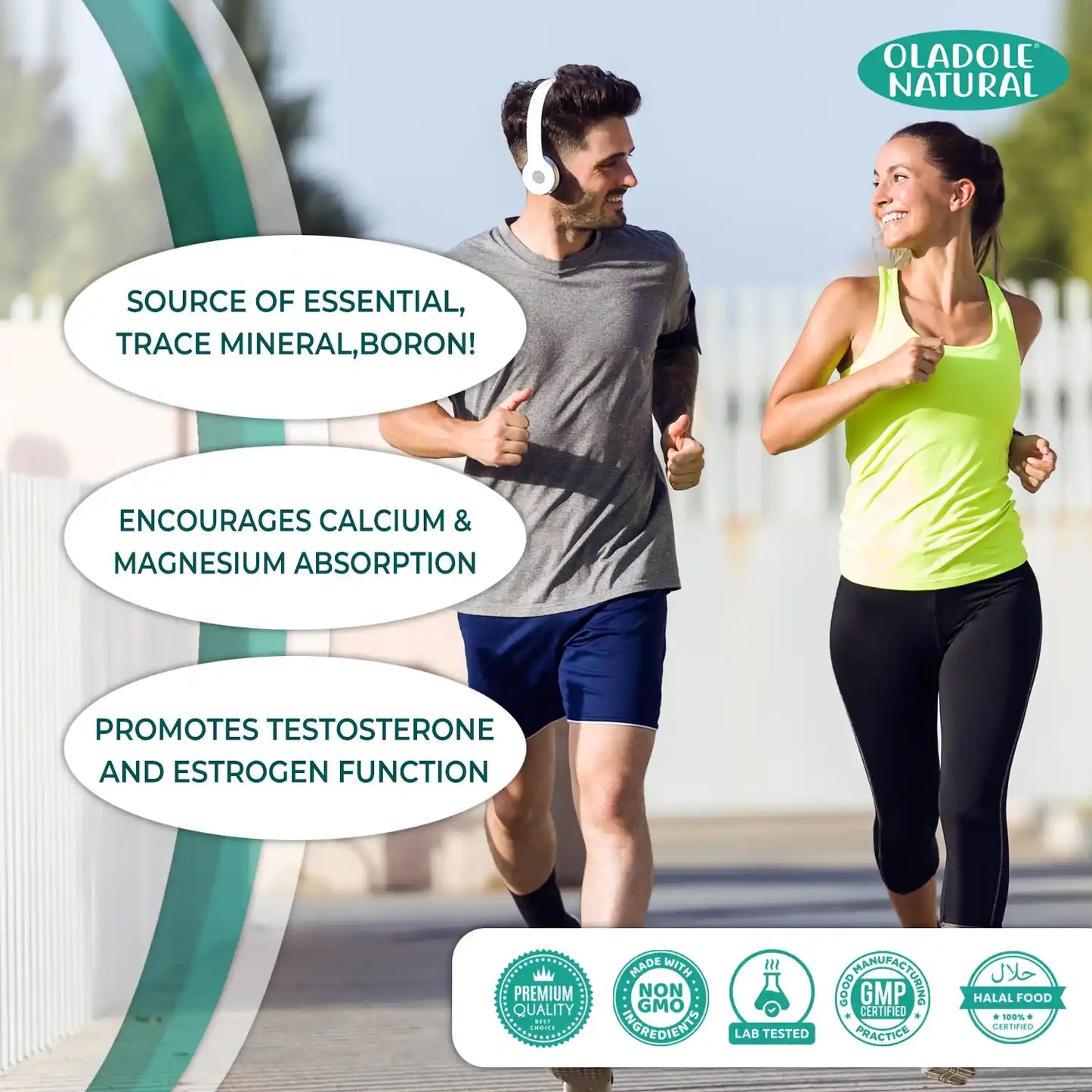 Oladole Natural Boron 5mg Supplement 120 Tablets