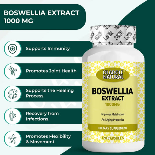 Oladole Natural Boswellia Extract 1000mg 120 Capsules
