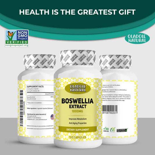Oladole Natural Boswellia Extract 1000mg 120 Capsules