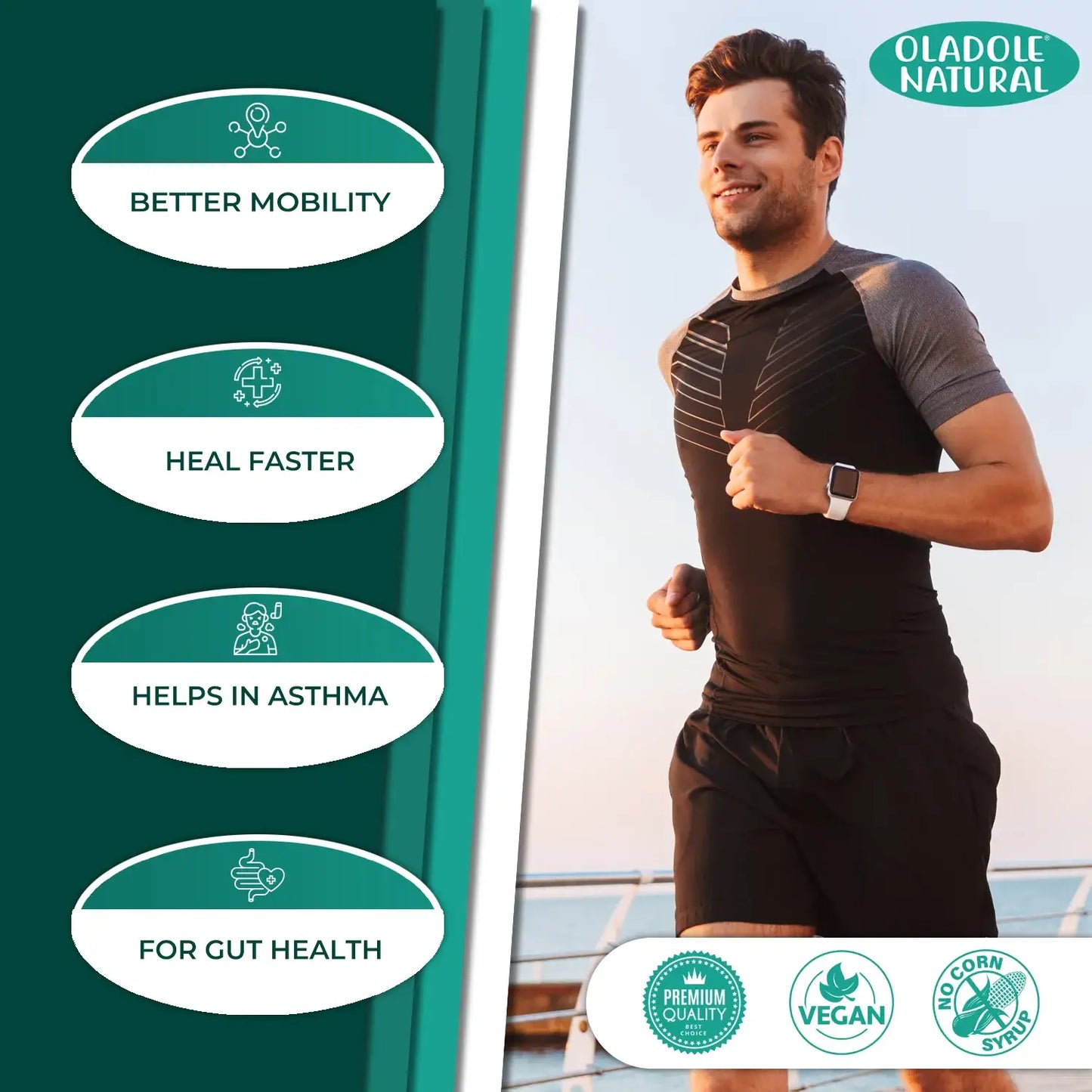 Oladole Natural Boswellia Extract 1000mg 120 Capsules