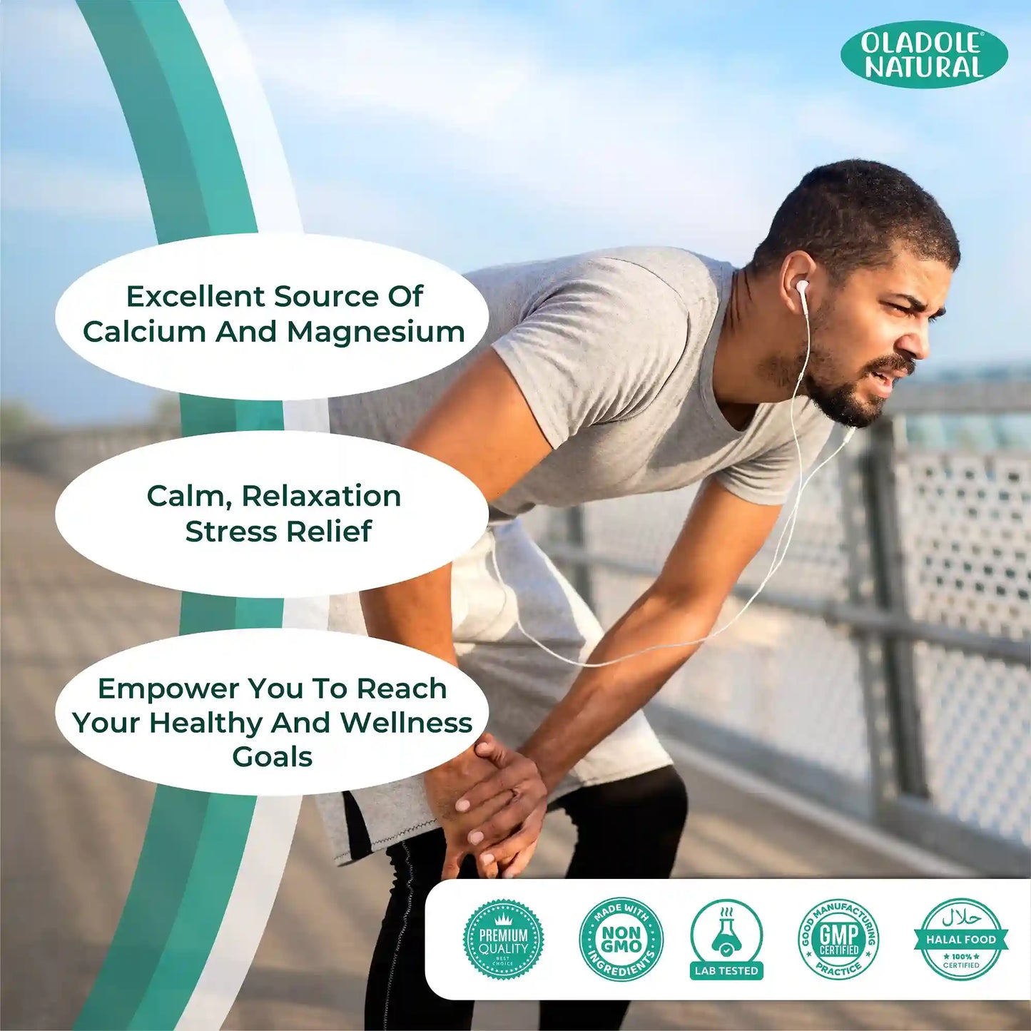 Oladole Natural Calcium & Magnesium Complex 1500Mg 120 Tablets