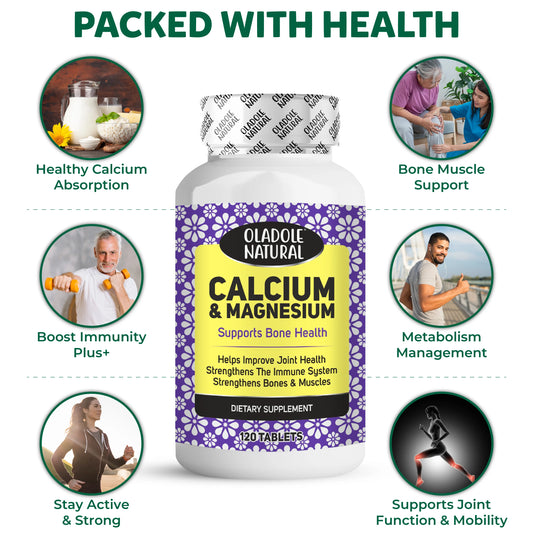 Oladole Natural Calcium & Magnesium  Health Benefits 