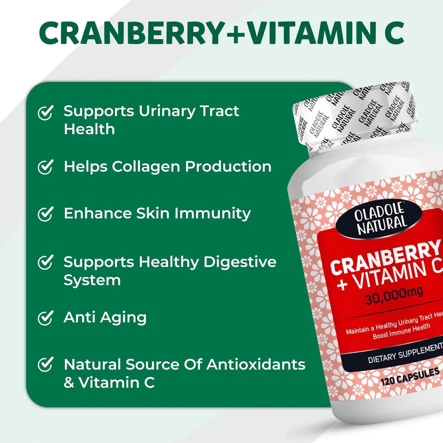 Oladole Cranberry Vitamin C Key Benefits