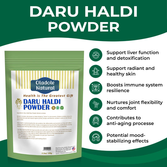 Oladole Natural Daru Haldi Powder Benefits