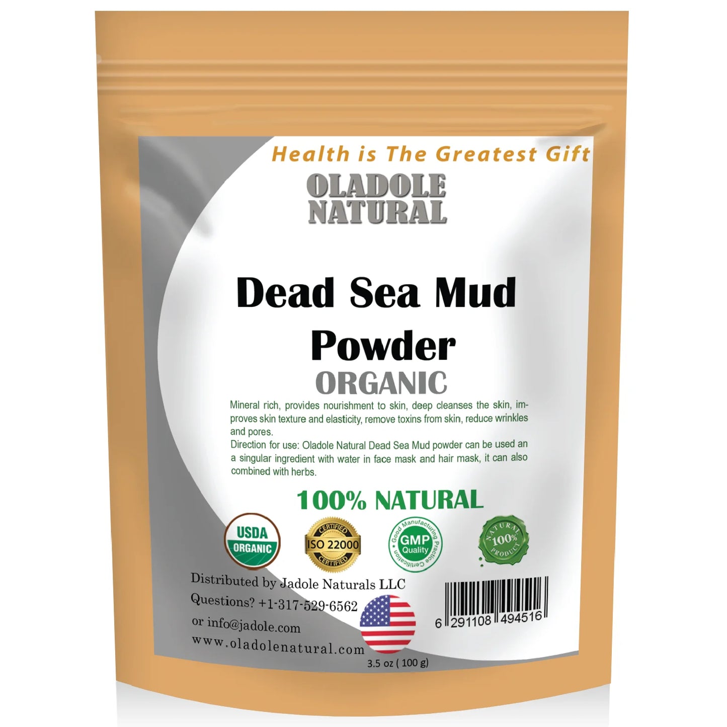 Oladole Natural Dead Sea Mud Powder 100g