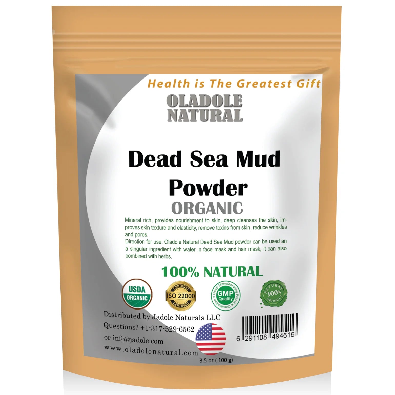 Oladole Natural Dead Sea Mud Powder 