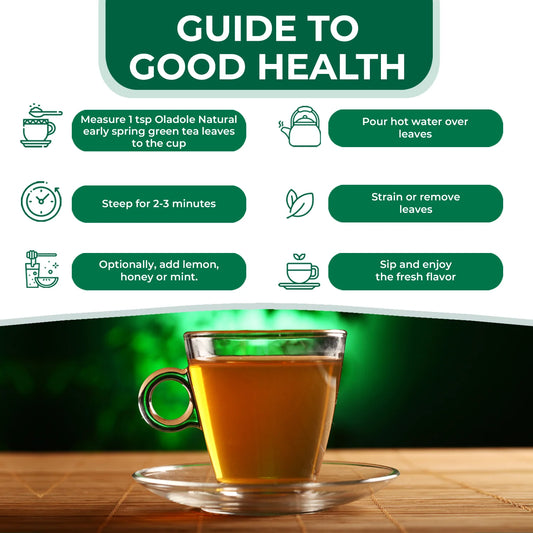 Oladote Natural Early Spring Green Tea Key Bnefits