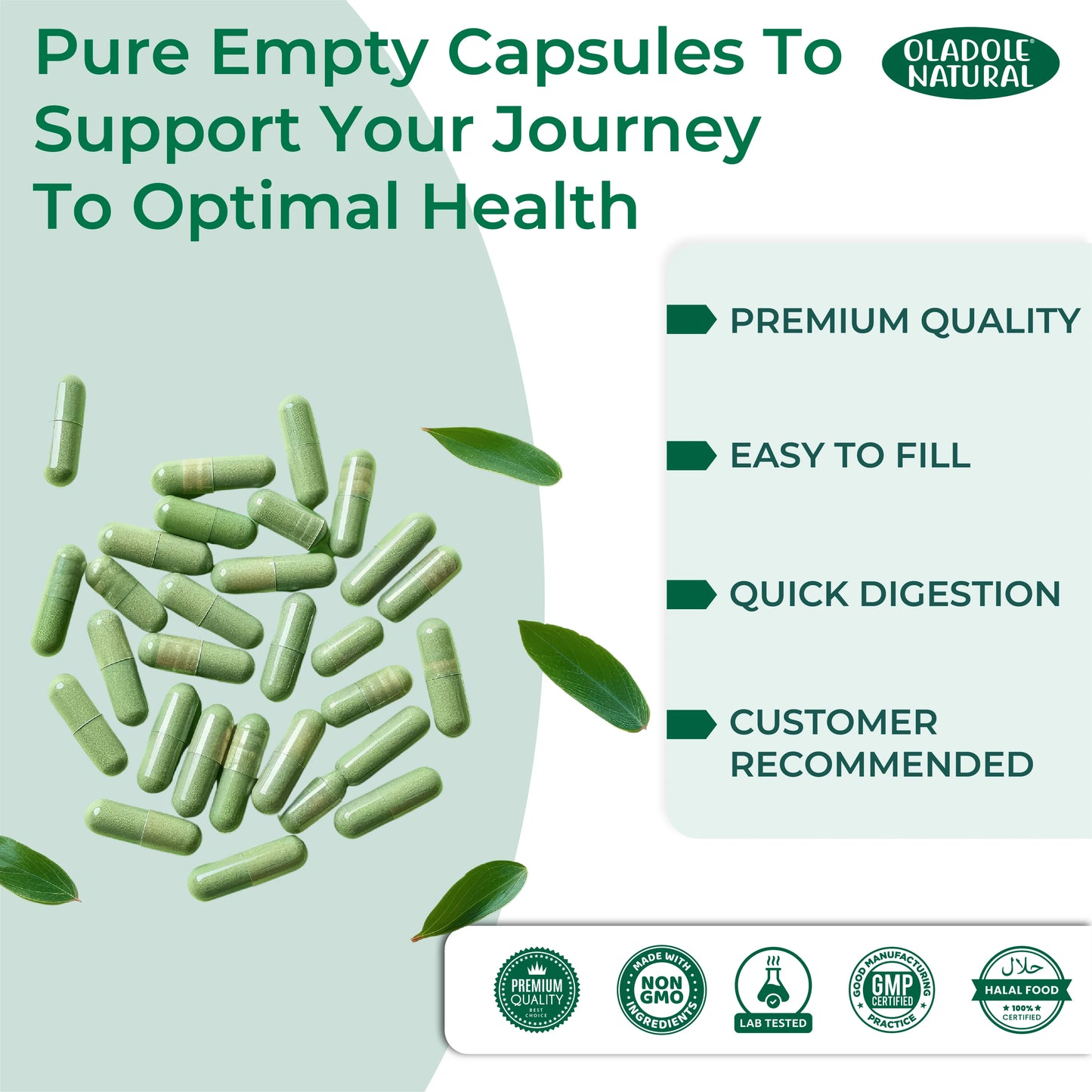  Oladole Natural empty capsules Benefits 