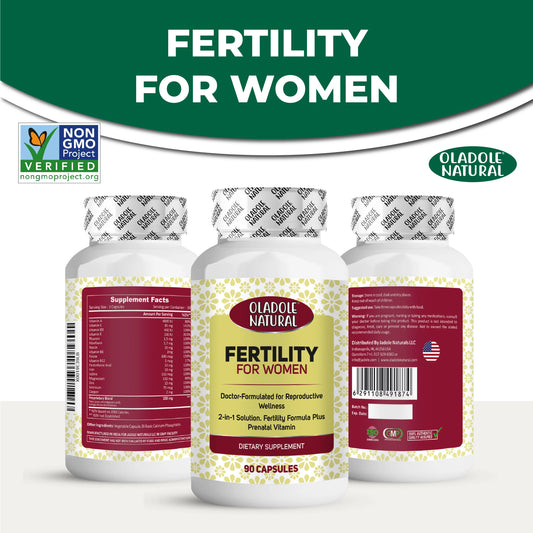 Oladole Natural Fertility for Women Front And Back