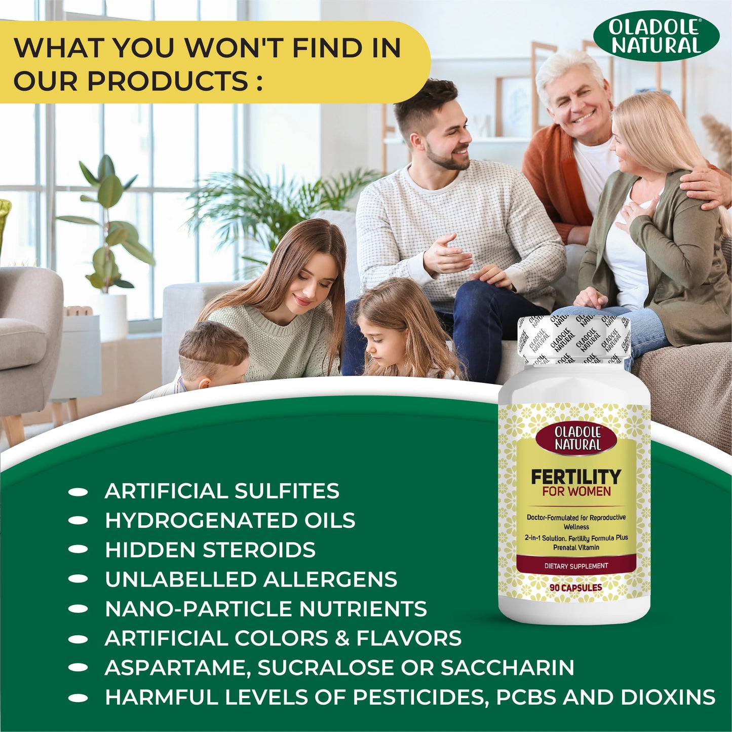 Oladole Natural Fertility for Women Our Product Features